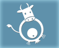 Logo Vache 'La Laiterie des Monts'